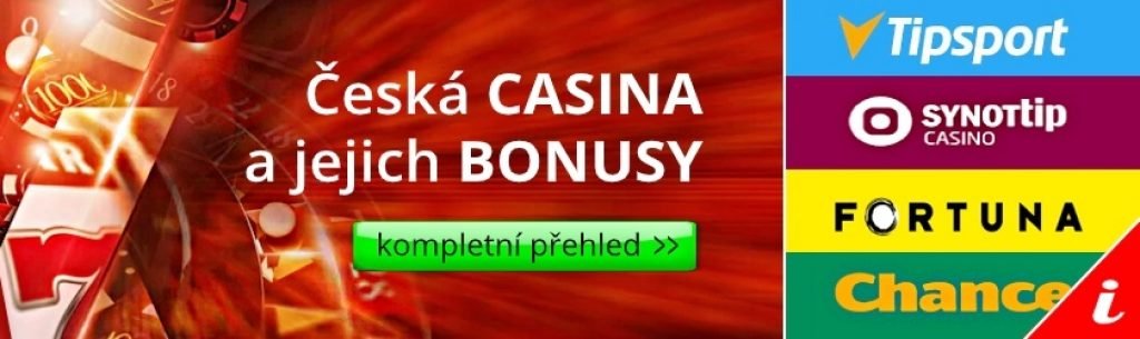 česká online casina a jejich bonusy