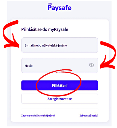 paysafecard přihlášení na myPaysafe