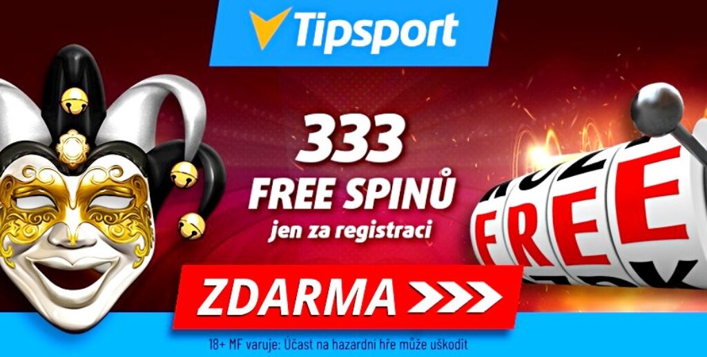 333 free spinů jen za registraci na Tipsport.cz